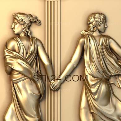 Art pano (Greek goddesses, PH_0131) 3D models for cnc